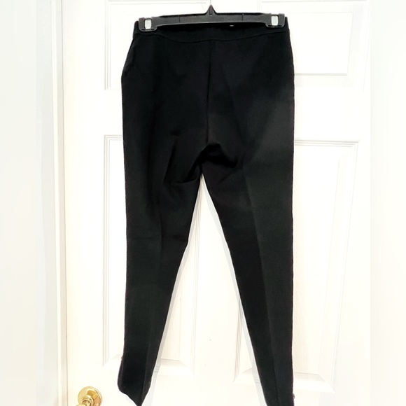 Max Studio black slim pull up pants, ankle zippers - Picture 1 of 4